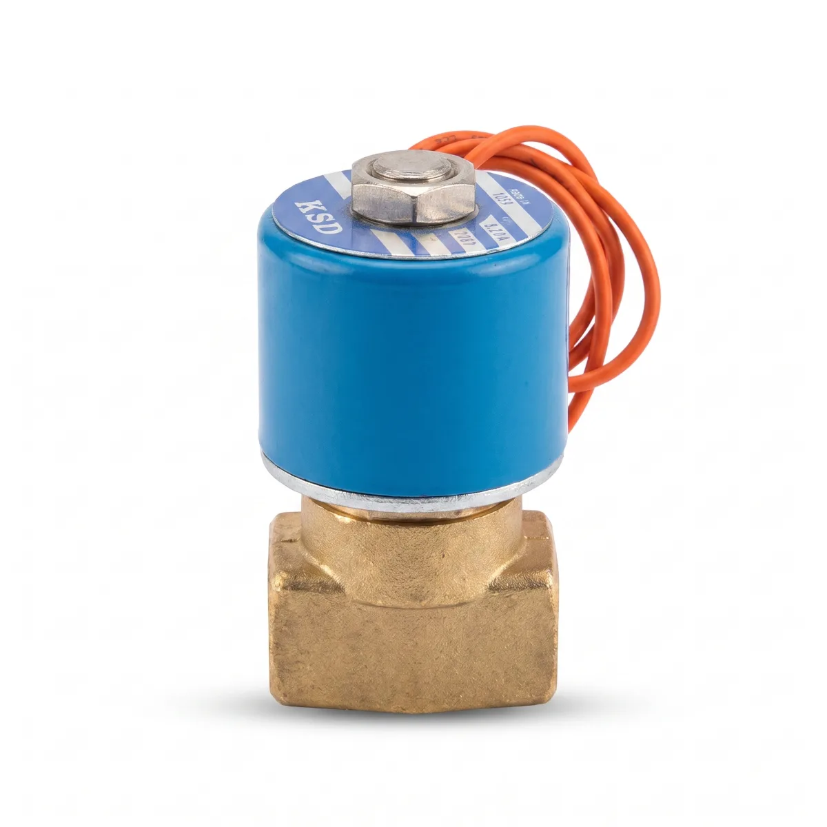 محبس كهرومغناطيسي سولينويد فالف (Solenoid Valve) جهد 220V | صمام كهربائي للنحاس والتحكم بالمياه